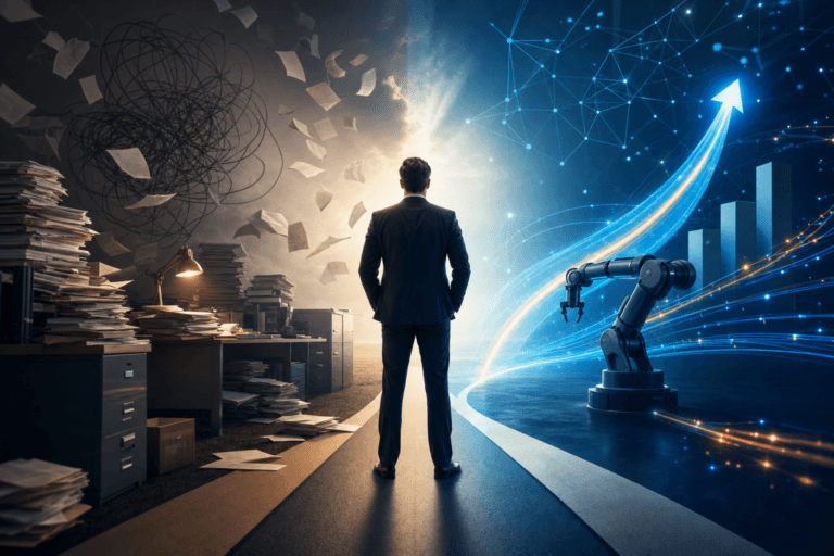 Business Growth: Manual Process vs. AI-Guided System Business Growth: Manual Process vs. AI-Guided System